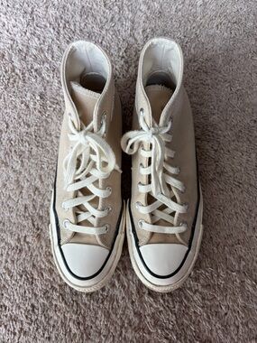 Converse Chuck 70 High-Top Canvas Sneakers | Oat Milk | Men’s 5, Women’s 7
